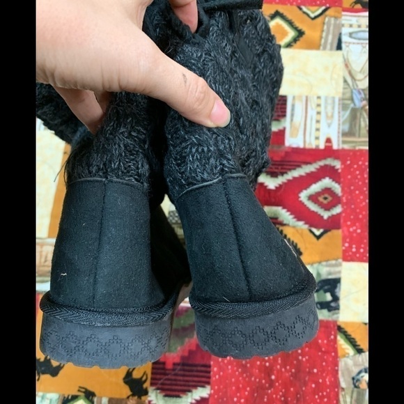 Muk Luks Selena black faux fur lined boots - Picture 4 of 6